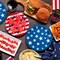 4th of July American Flag Patriotic Party Supplies Disposable Paper Plates Napkins Cocktail Napkins Cups Tablecloth and Banner